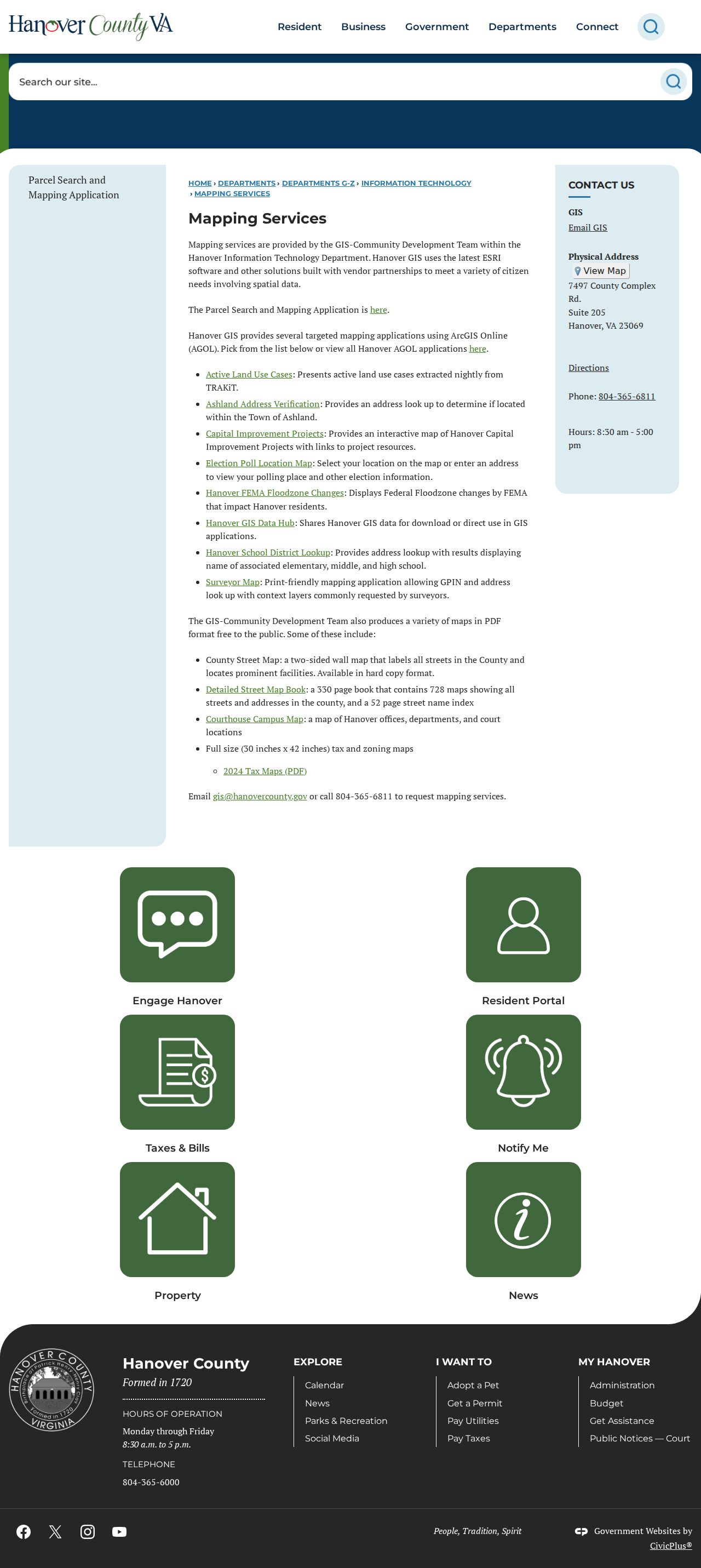 Mechanicsville street directory Mapping Services catalog